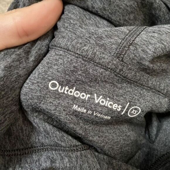 Outdoor Voices OV soft knit lightweight hooded shirt | Sz XS - Picture 4 of 4